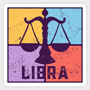 Libra Zodiac Art - Scales Balance Design Sticker
